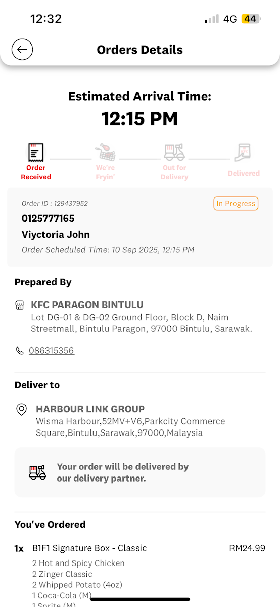 Menu Kfc Paragon Bintulu-1